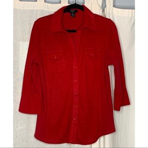 Verve Ami Red Button-up Women’s Shirt